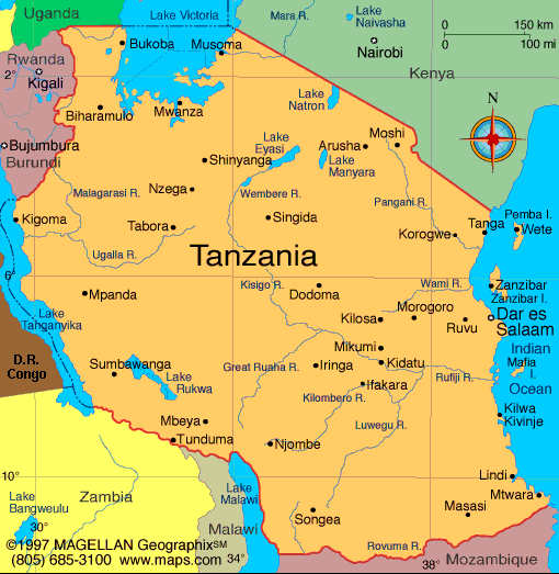 Mbeya map